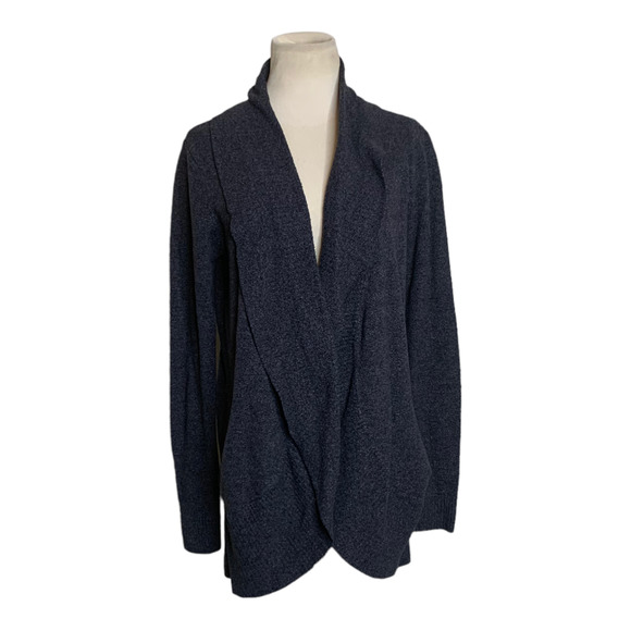 Barefoot Dreams Sweaters - Barefoot Dreams cozy chic gray open knit cardigan size M